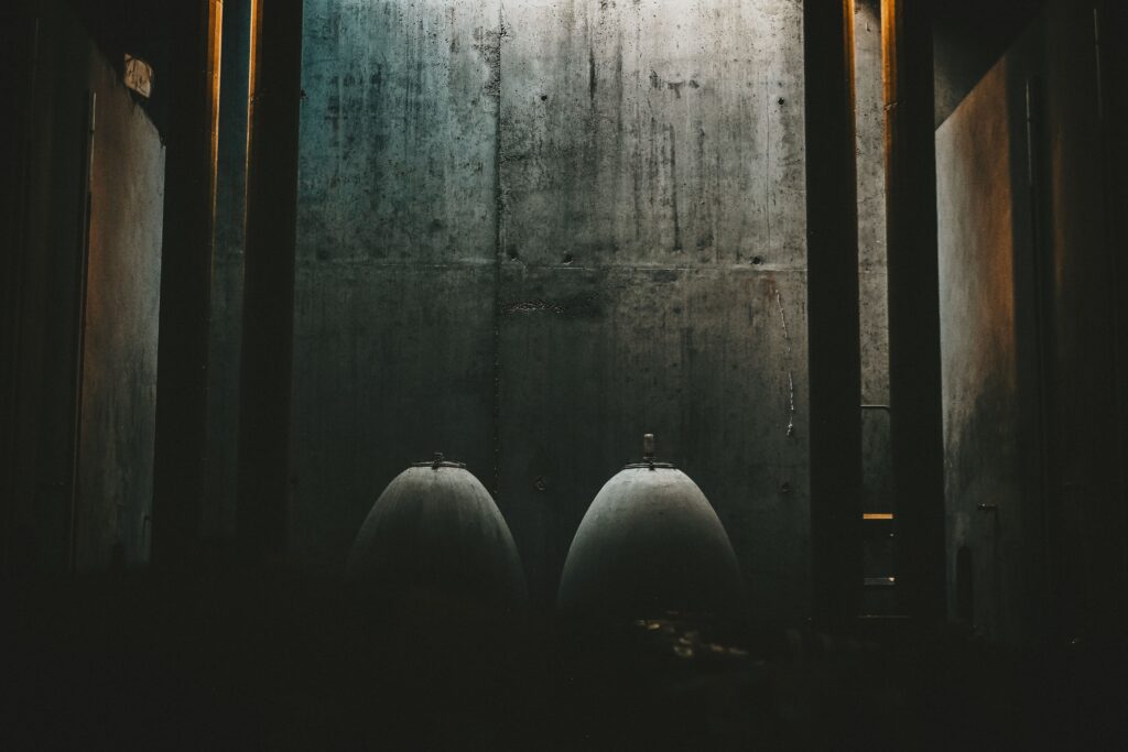 shooting domaine viticole cuves inox chai