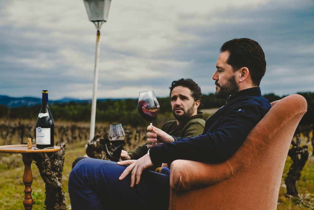 shooting photo vin degustation exterieure agence web vin